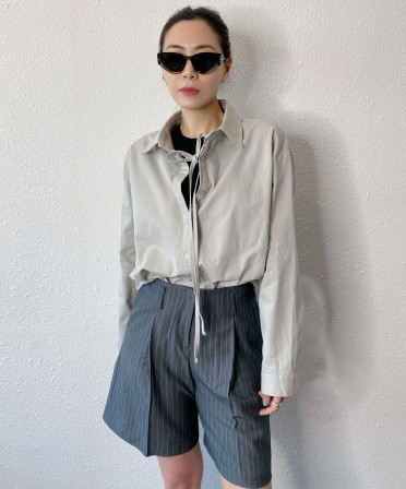 Grey Irregular Shirt #250217
